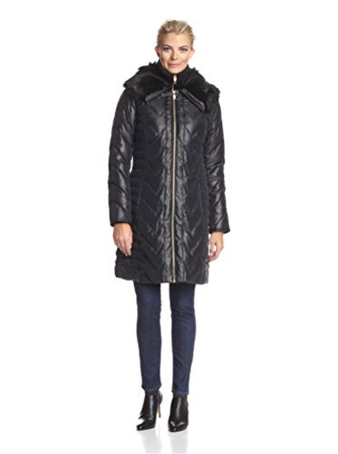 Via Spiga Women's Faux Fur Trimmed Down Coat | Amazon (US)