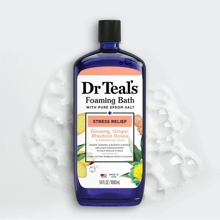 Dr Teal's Stress Relief Foaming Bath with Adaptogens & Essential Oil Blend, 34 fl oz | Walmart (US)