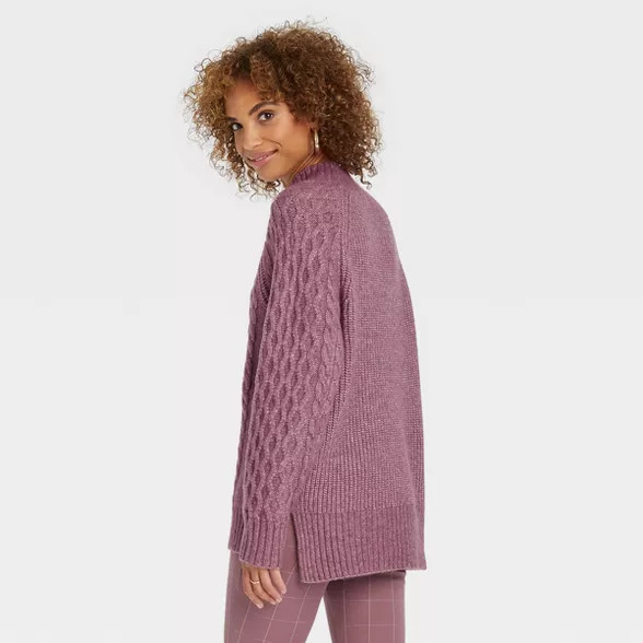 Women's Mock Turtleneck Pullover Sweater - A New Day™ | Target