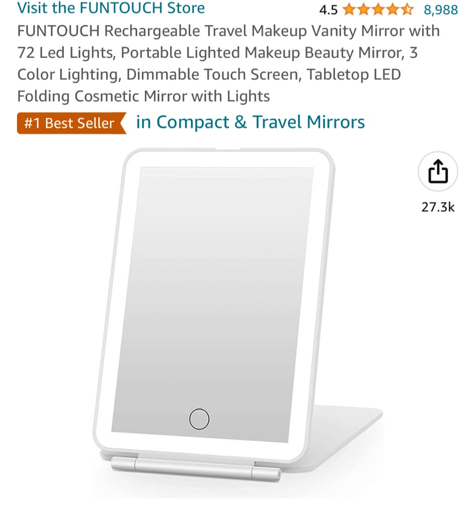 Travel mirror, compact mirror, makeup mirror, Amazon prime day 

#LTKxPrimeDay #LTKbeauty #LTKtravel