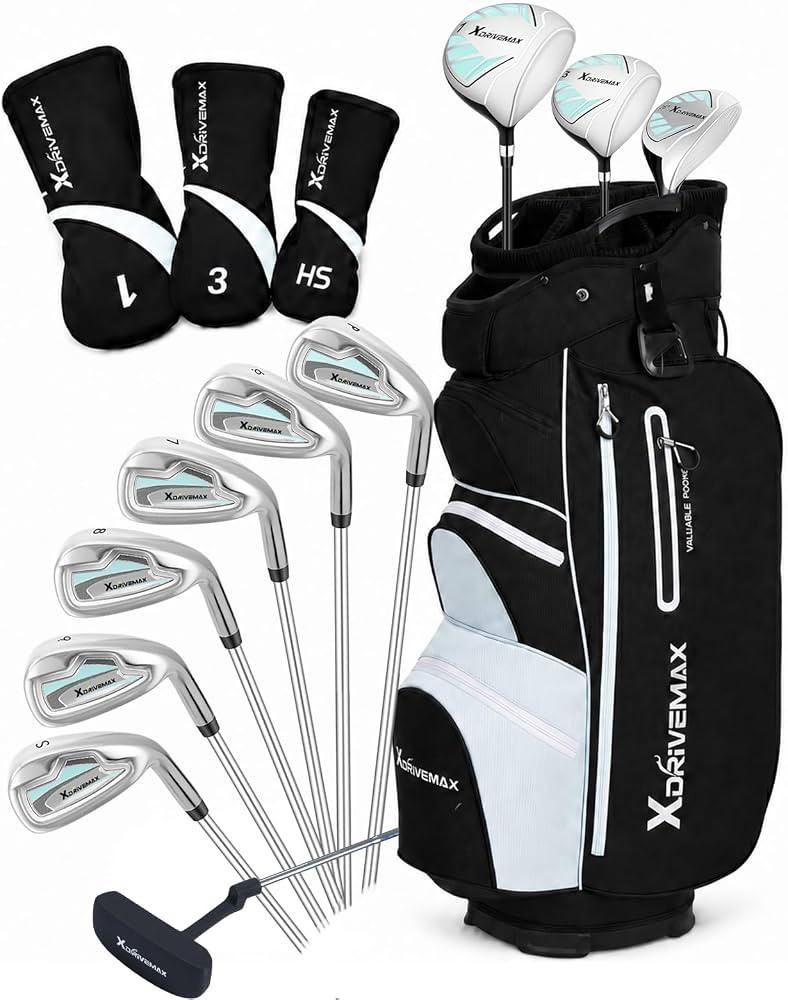 XDriverMax 14-Piece Women's Golf Club Set for Beginners, Standard & Tall Lengths, Right/Left Hand... | Amazon (US)