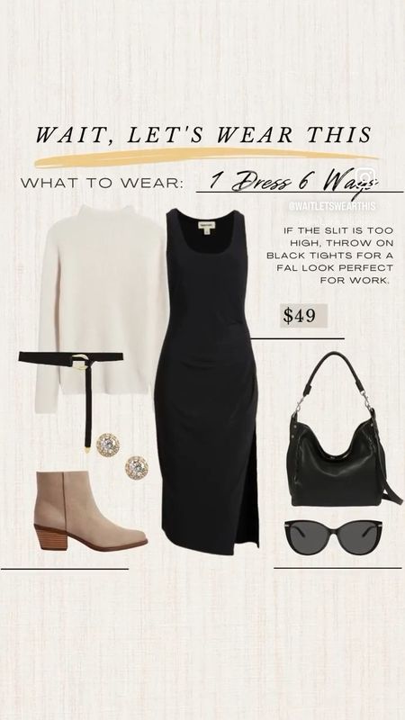 LBD Style Idea ✨ dress now $34! 🔥

#LTKfindsunder50 #LTKstyletip