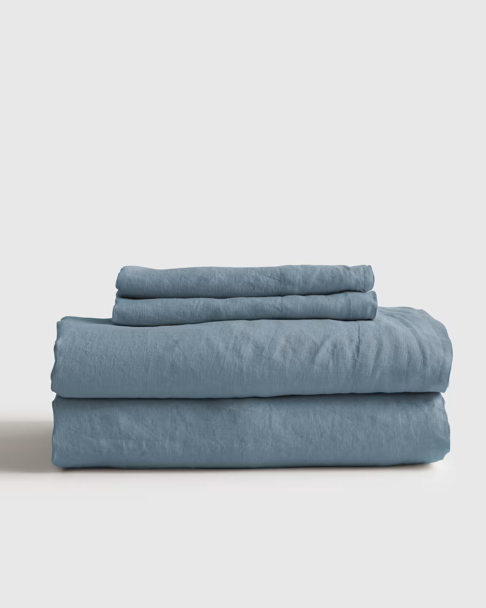 European Linen Sheet Set in Dusty Blue | Quince