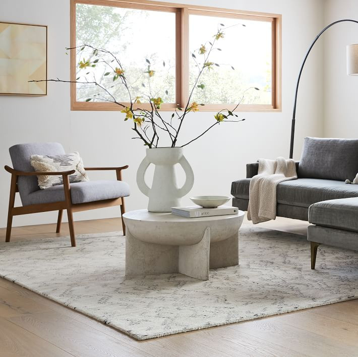 Monti Lava Stone Coffee Table (30") | West Elm (US)