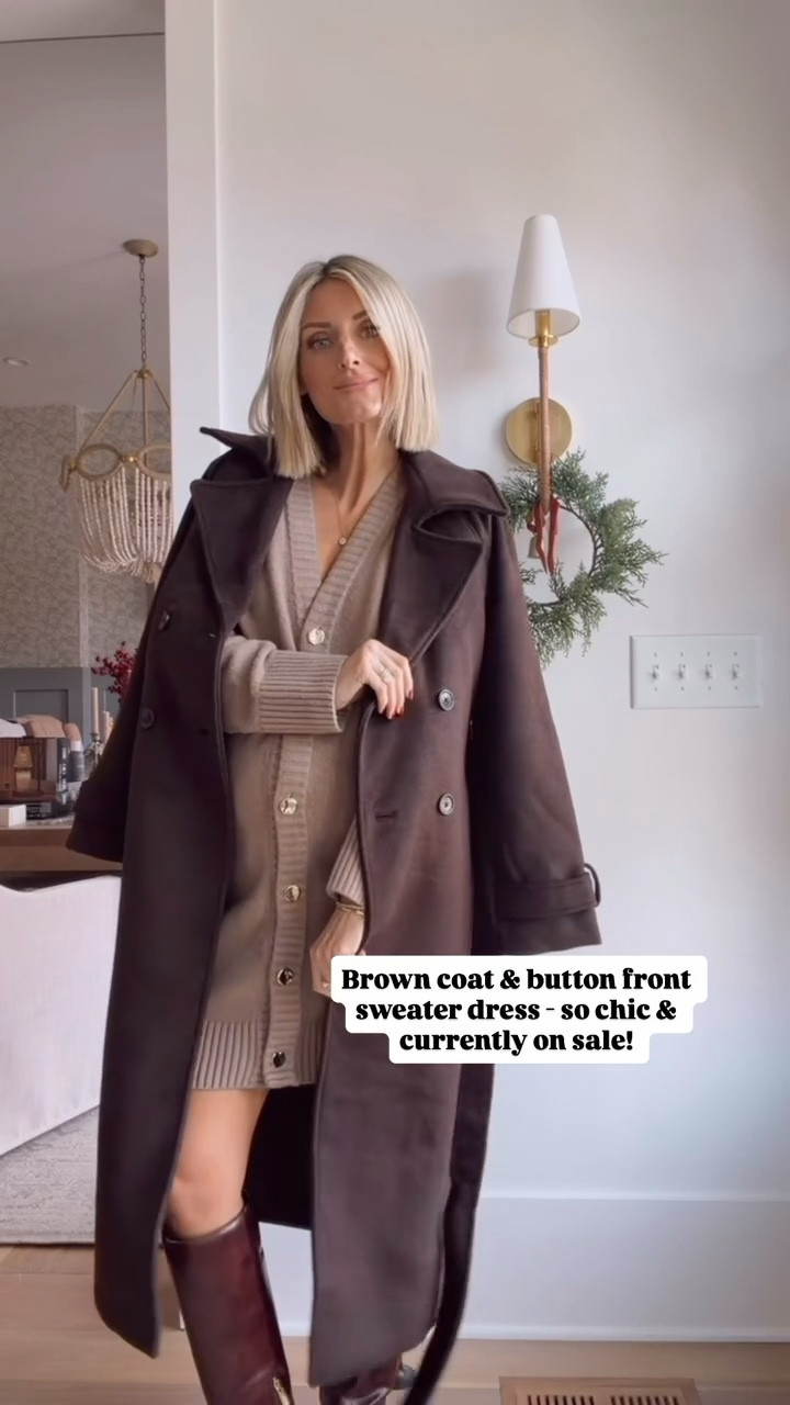 Loving these shadows of browns together! Abercrombie’s coats are great quality & something you will have forever! I styled it over this long sleeve sweater dress! Wearing M in dress & XS in coat! Use AFLOVERLY for an extra 15% off!

Loverly Grey, Abercrombie sale, Black Friday sale, women’s sweater dress, wool coat, brown coat, cyber week, sweater dress 

#LTKCyberWeek #LTKSaleAlert