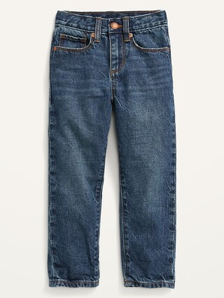 Unisex Loose Non-Stretch Dark-Wash Jeans for Toddler | Old Navy (US)