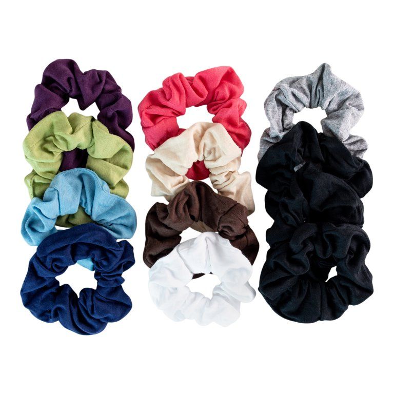Scunci Original Scrunchies in Warm Neutral Colors: Burgundy, Brown, Coral, Black, Grey, Blue, Gre... | Walmart (US)