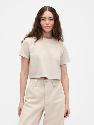 Gap × BÉIS Organic Cotton VintageSoft Crop Graphic T-Shirt | Gap (US)
