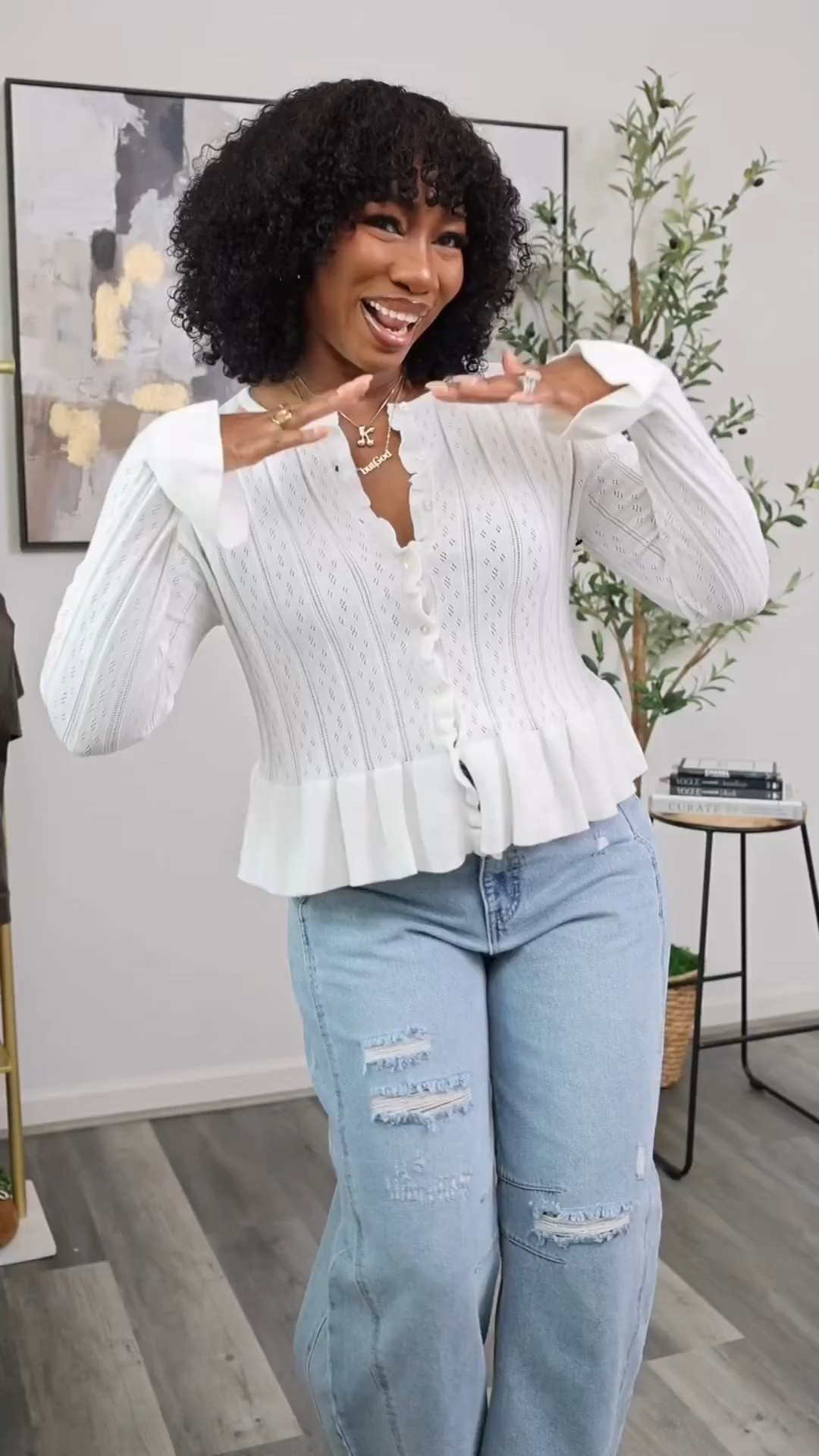 Spring Outfit Idea… This look is perfect for a spring brunch with the girls. This top also comes in 2 other colors. 
Size large top
Size 12 jeans


#LTKootd #LTKSeasonal #LTKBump