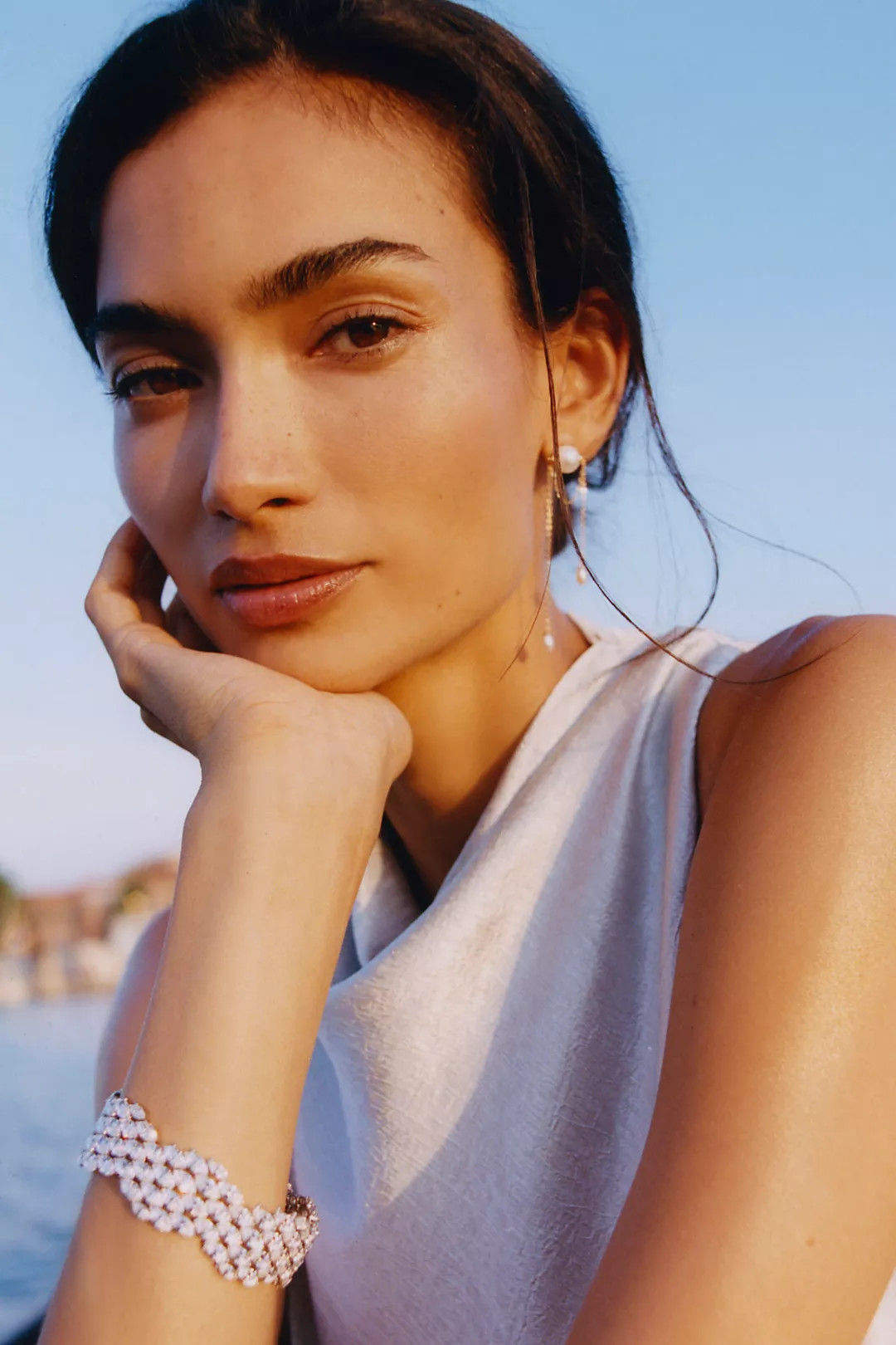 Adorn Pili Juls Fine Pearl Stud Earrings | Anthropologie (US)