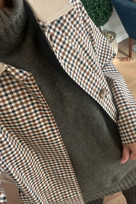turtleneck and checkered trench coat

#LTKstyletip #LTKSeasonal #LTKworkwear