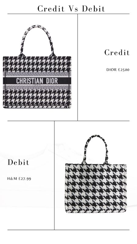 Credit Vs Debit 

Christian Dior Canvas Book Bag Dupe 

#LTKFind #LTKunder50