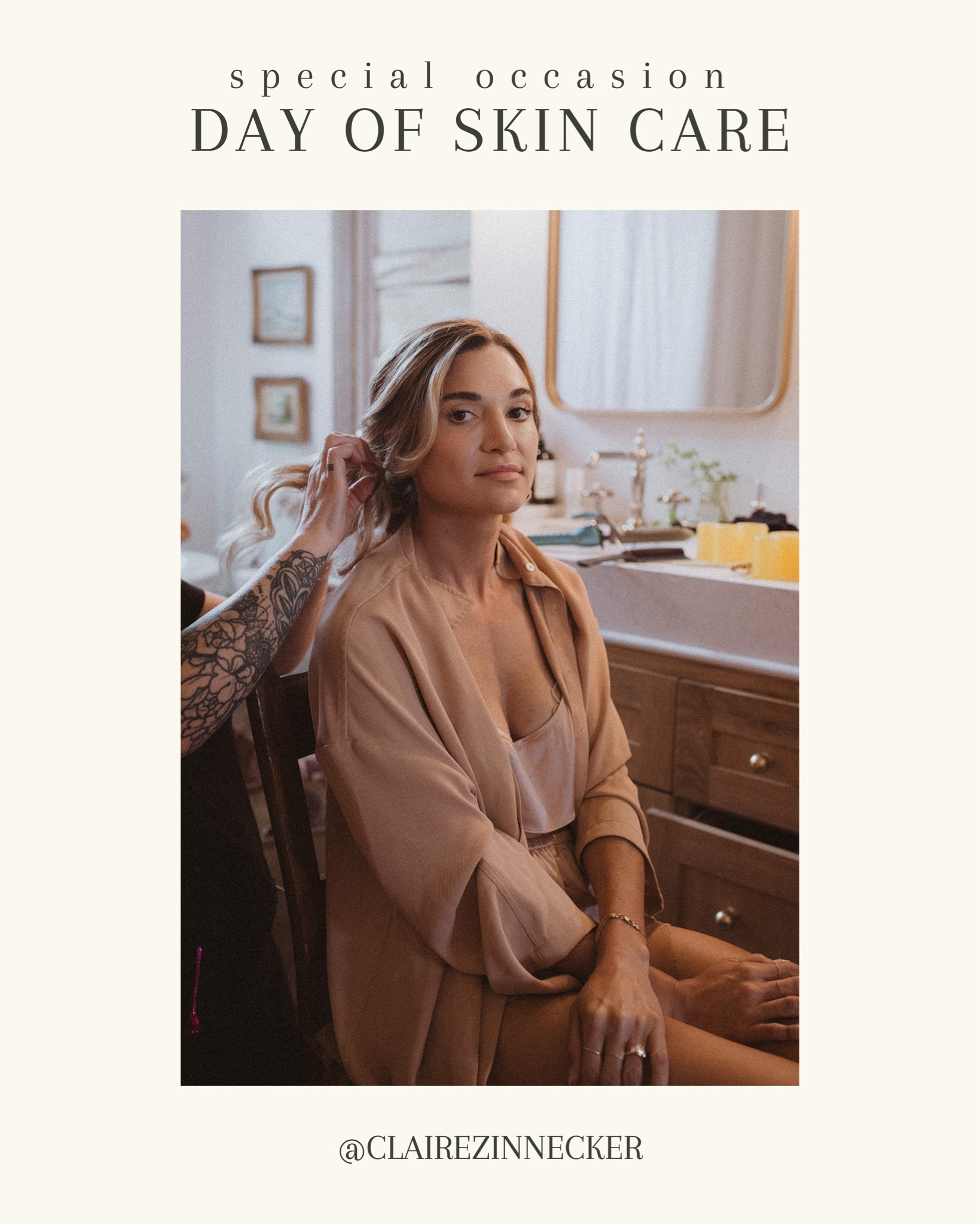 My wedding day skin care routine! 