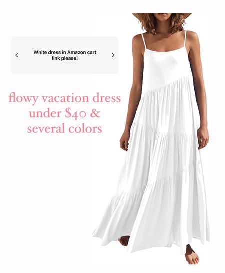 flowy maxi dress for vacation // under $40 & several colors // size small & bump friendly 

resort wear, swim coverup, white dress, pregnancy, maternity 

#LTKfindsunder50 #LTKswim #LTKbump