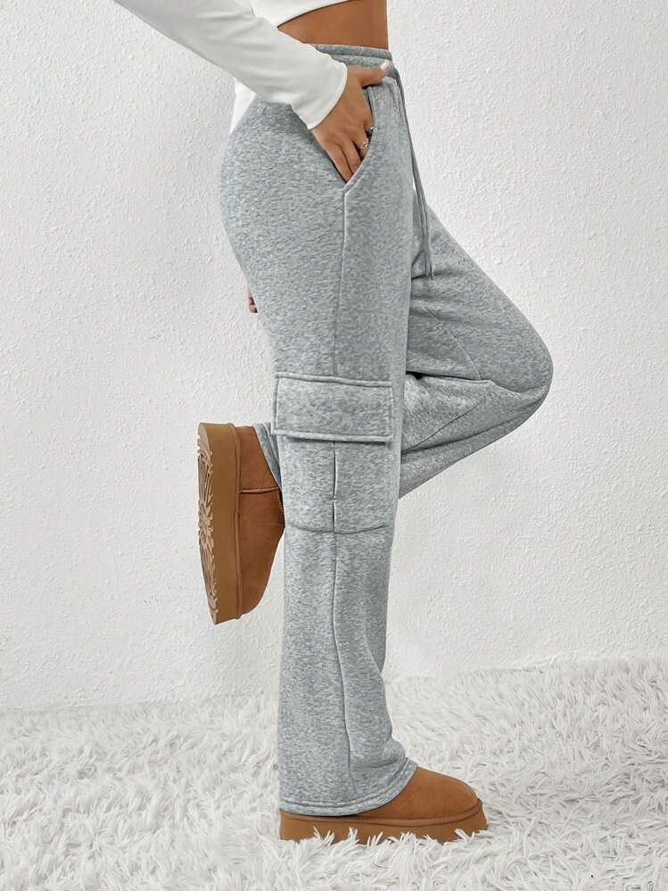 Grey drawstring  | SHEIN