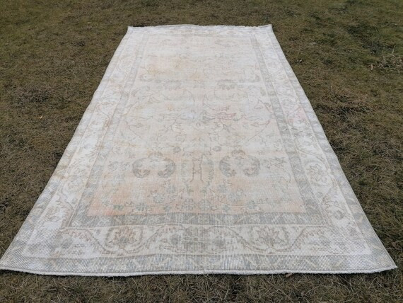 Muted Soft Colors Rug Faded Vintage Rug Turkish Oushak Rug | Etsy | Etsy (US)
