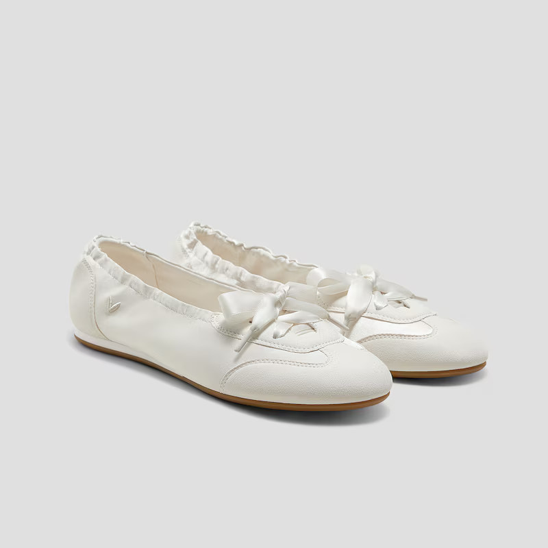 Round-Toe Satin Sneakerina (Yanka) | VIVAIA