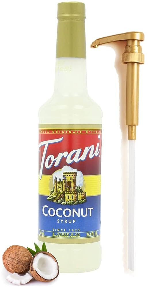 Coconut Syrup for Coffee 25.4 Ounces Coffee Syrups and Flavors with Fresh Finest Syrup Dispenser | Amazon (US)