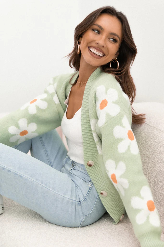 Daisy Cardigan - Green | Petal & Pup (AU)