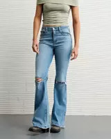 AE Next Level Ripped Super High-Waisted Flare Jean | American Eagle Outfitters (US & CA)