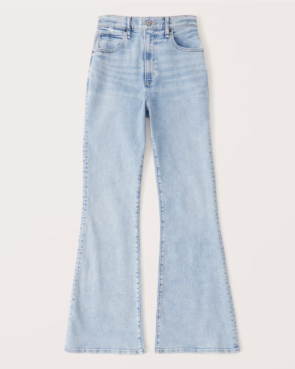 Women's Ultra High Rise Flare Jeans | Women's Bottoms | Abercrombie.com | Abercrombie & Fitch (US)