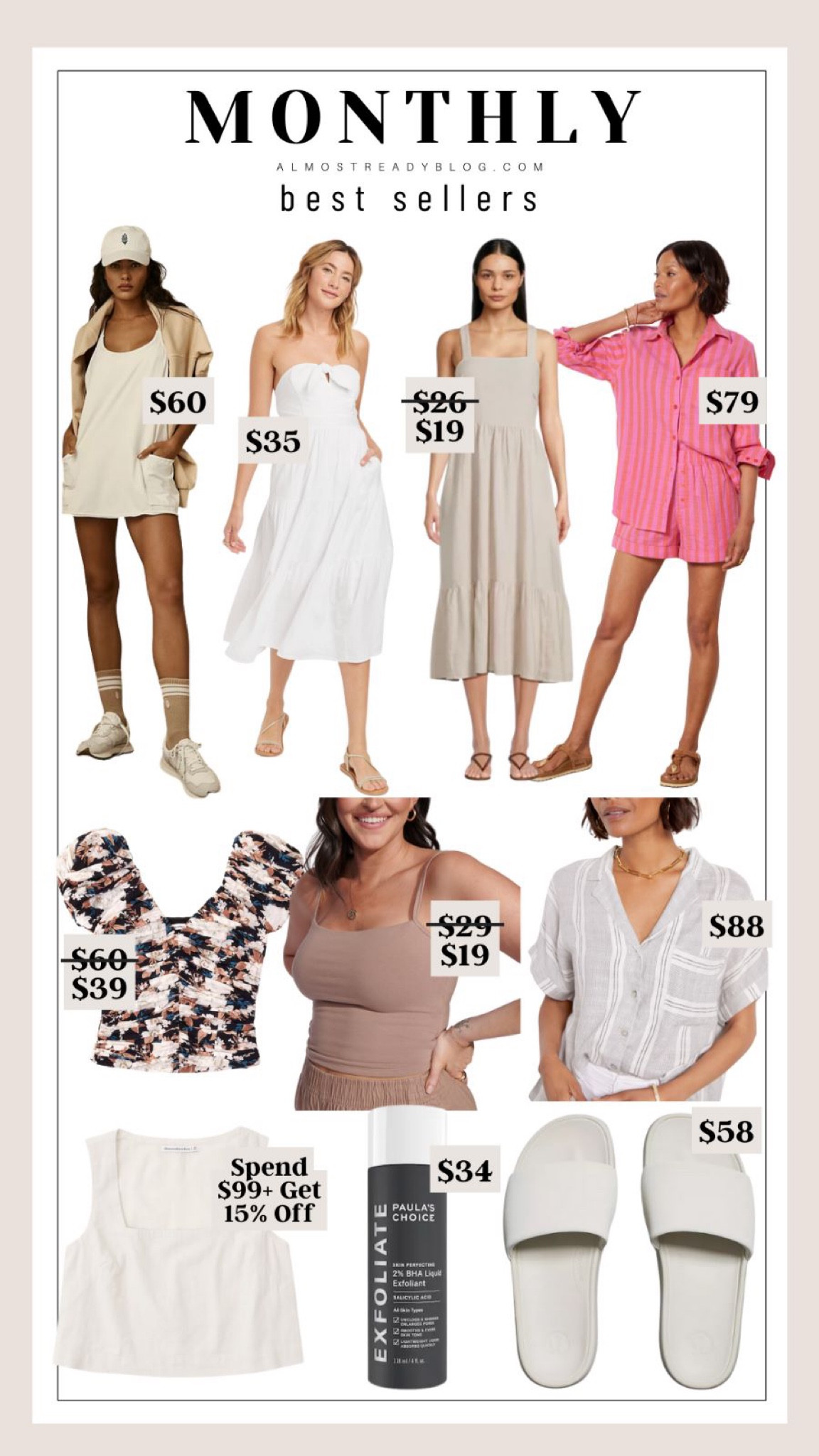 Monthly best sellers free people dress white dress pink matching summer dress summer outfit 

#LTKunder100 #LTKunder50 #LTKsalealert