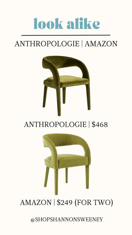 Lookalike | Anthropologie chair lookalike on Amazon ✨

#LTKhome #LTKsalealert #LTKstyletip