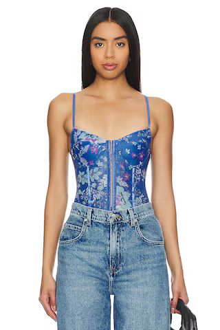 Free People x Intimately FP Printed Night Rhythm Bodysuit In Floral Combo from Revolve.com | Revolve Clothing (Global)