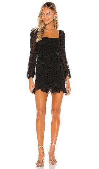 Arielle Mini Dress in Black Dot | Revolve Clothing (Global)