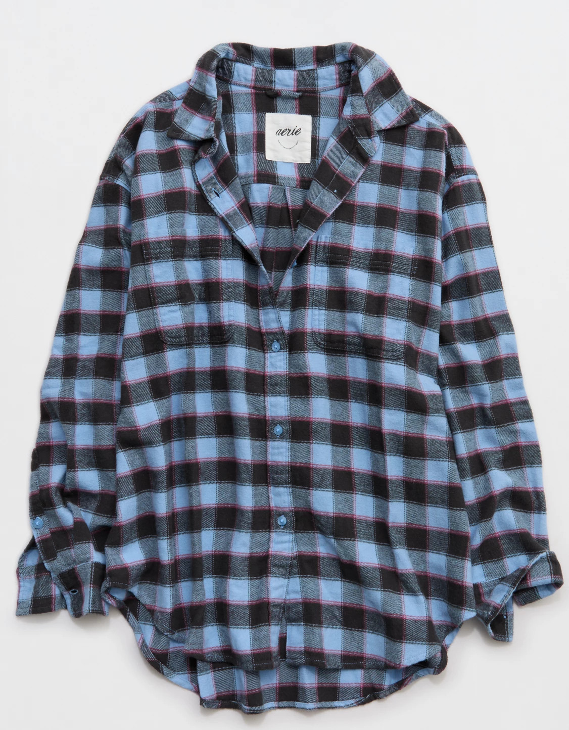 Aerie Anytime Fave Flannel Button Down Shirt | Aerie
