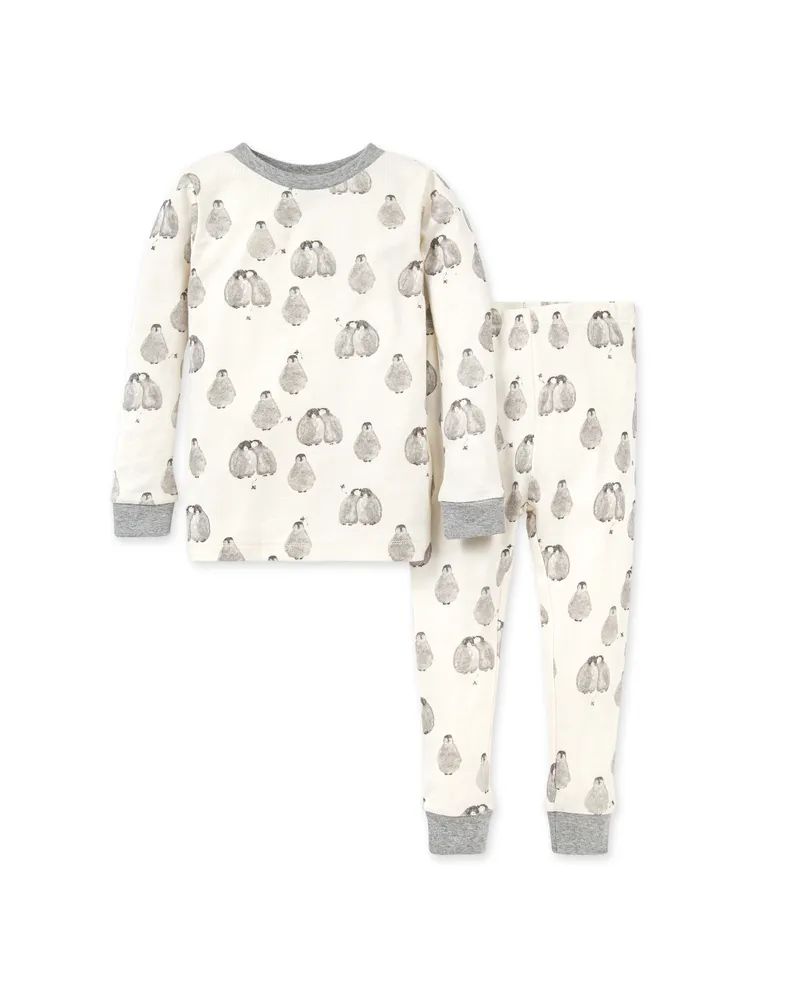 Baby Penguins Snug Fit Organic Baby Holiday Pajamas | Burts Bees Baby