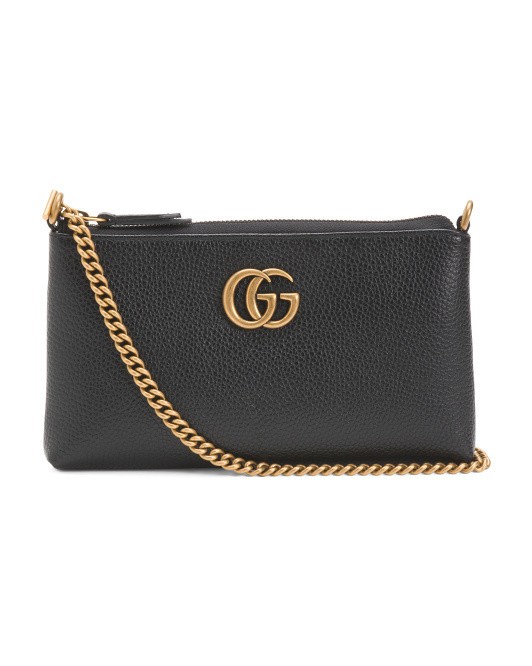 Made In Italy Leather G G Marmont Crossbody Bag | TJ Maxx