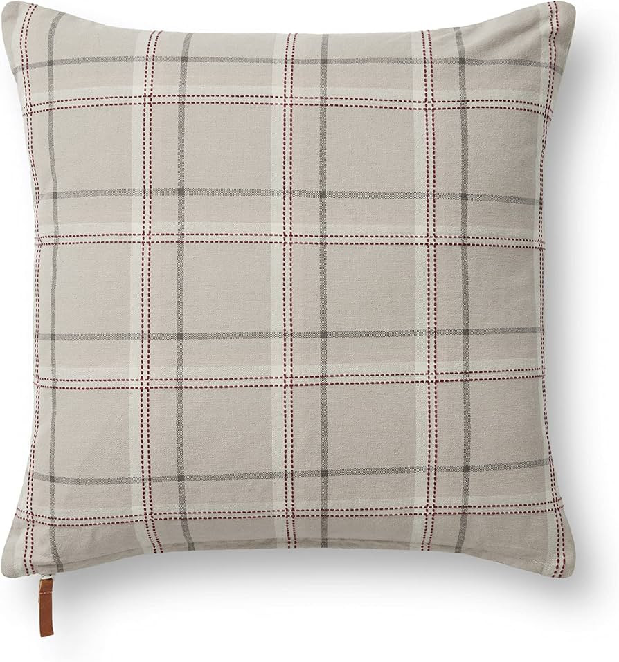 Chris Loves Julia x Loloi Teddy Collection PCJ0009 Beige / Multi 18'' x 18'' Pillow | Amazon (US)