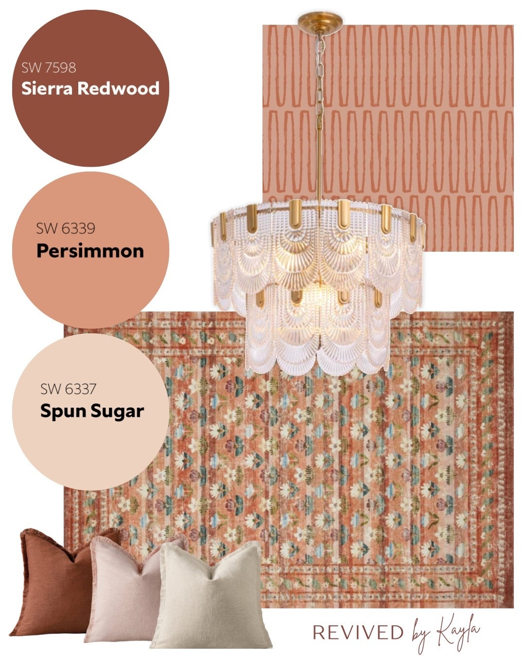 Rust red and coral pink room design mood board with paint colors from Sherwin Williams ✨  

#homedecor #homedesign #roomdesign #diningroom #office #bedroom #livingroom #moodboard #paintcolors #sherwinwilliams #colorpalette #homeinspo 

#LTKFindsUnder100 #LTKHome #LTKFindsUnder50