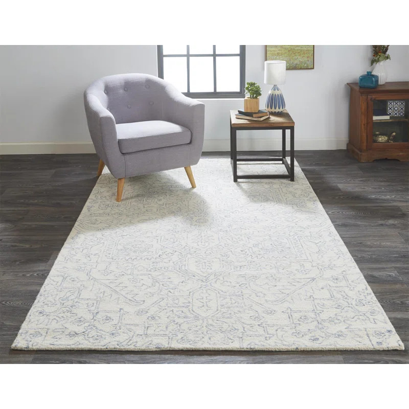 Armando Handmade Tufted Gray Area Rug | Wayfair North America