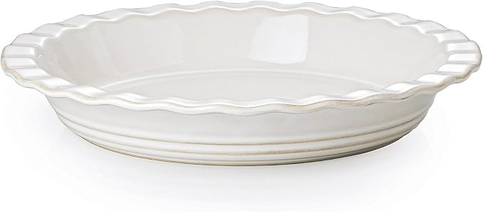 Ceramic Pie Pans for Baking 9 inch, 45 OZ Deep Dish Pie Pan, Quiche Baking Dish for Oven, Farmhou... | Amazon (US)