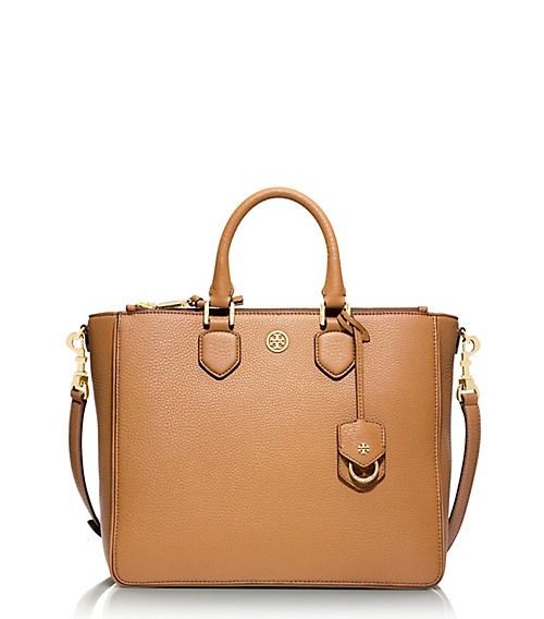 Tory Burch Robinson Pebbled Square Tote | Tory Burch US