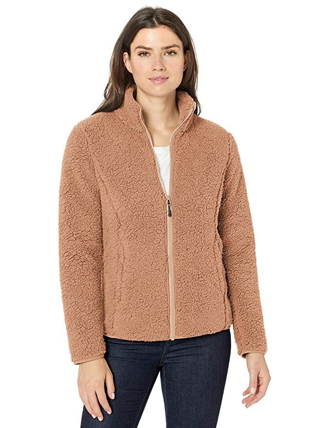 Amazon Essentials Women's Polar Fleece Lined Sherpa Full-Zip Jacket | Amazon (US)