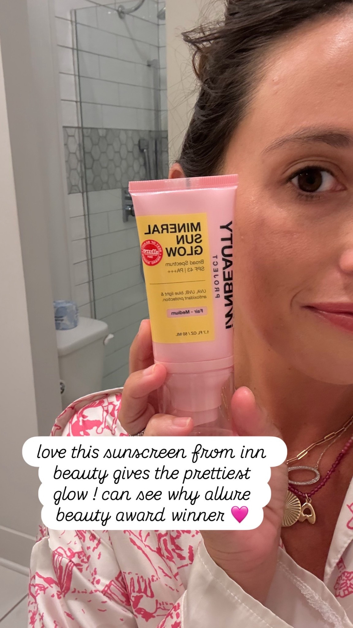 obsessed with inn beauty mineral glow sunscreen can see why best of allure beauty! 

#LTKBeauty