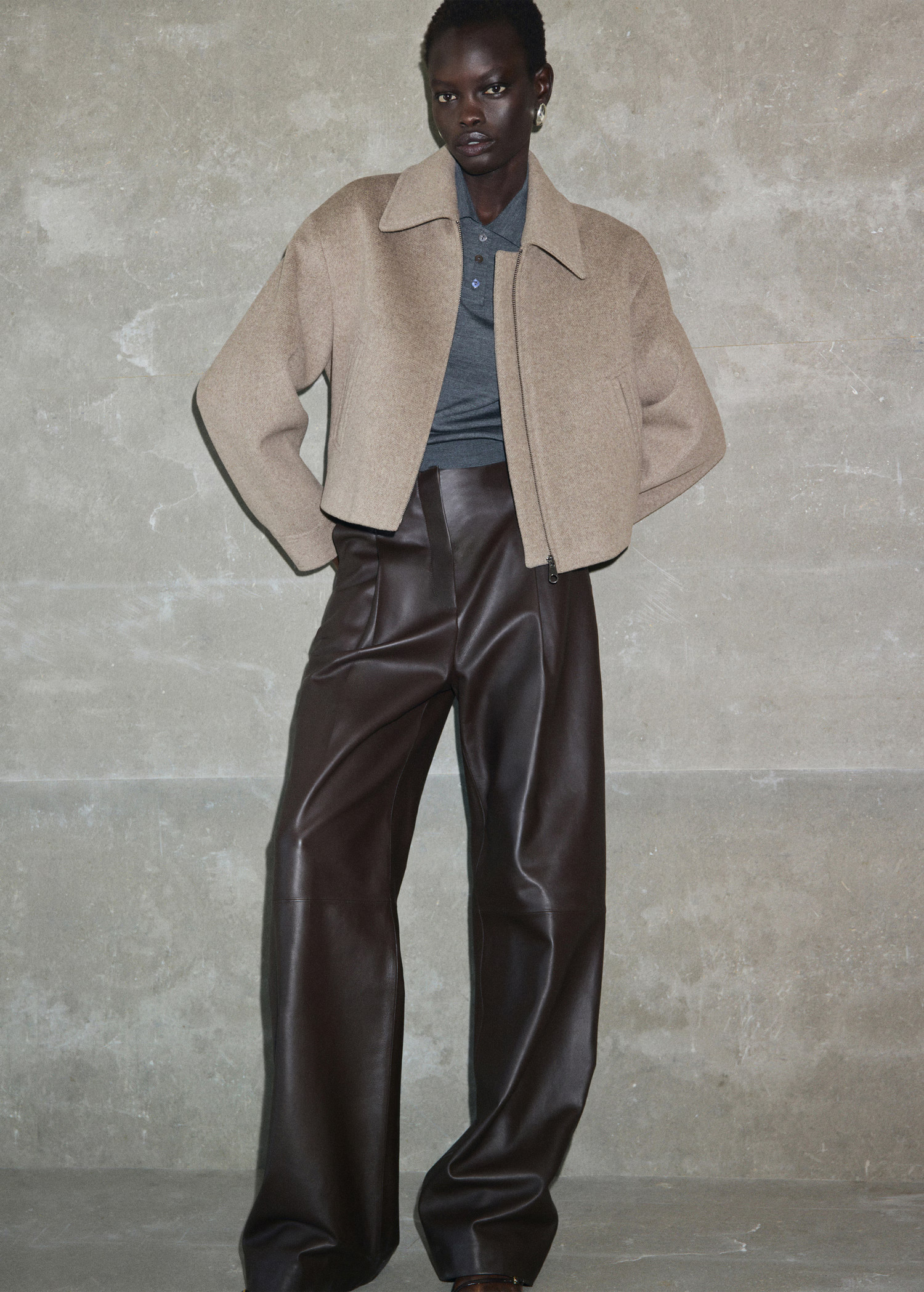 Wool bomber jacket - Women | MANGO USA | Mango (US/MX/AU)