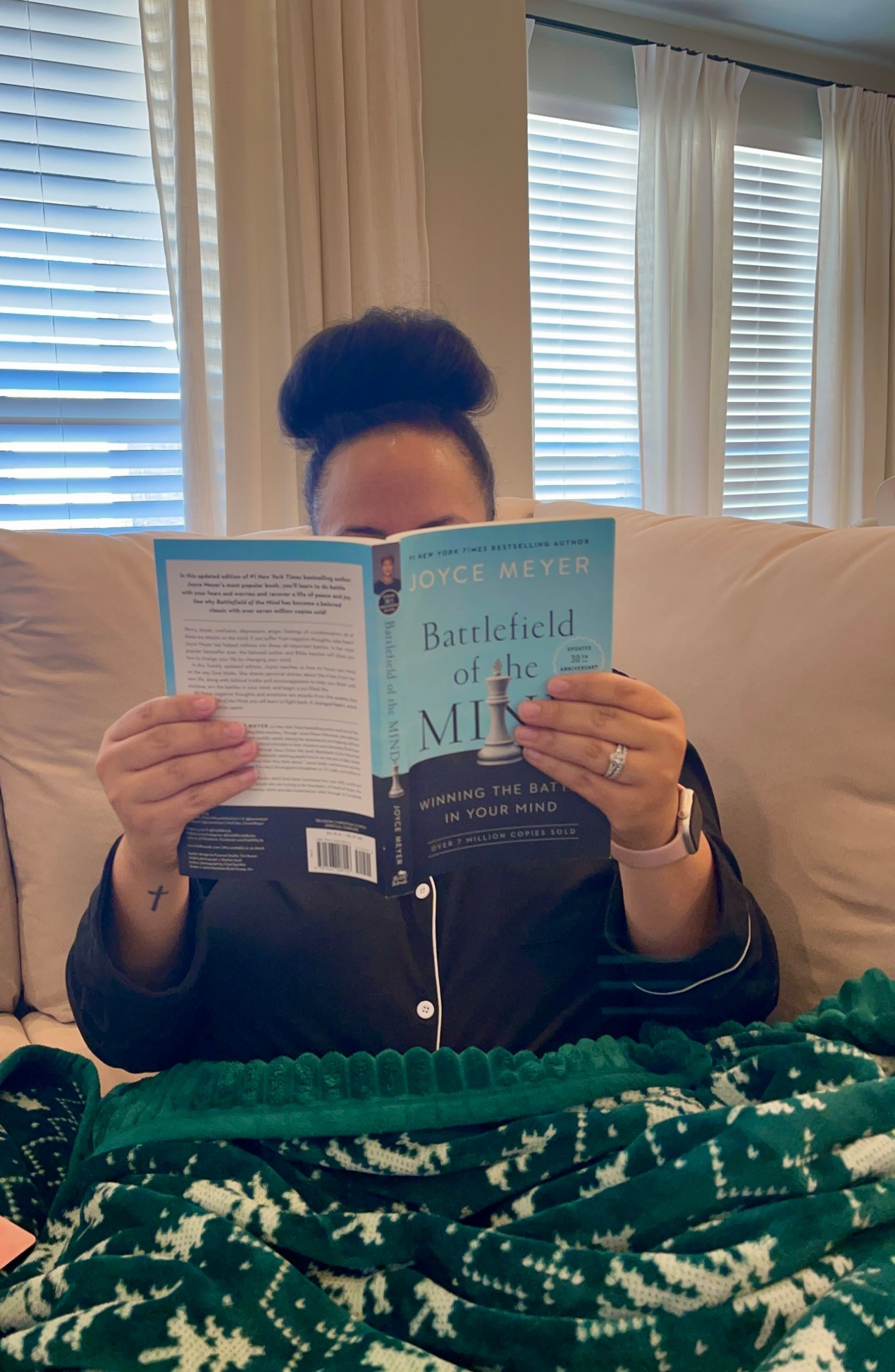 Couch, cozy PJs, soft blanket, good book. My kind of self care. I recommend this book if you are trying to change your mindset.
#books #selfcare

#LTKHoliday #LTKdayinmylife #LTKFindsUnder50