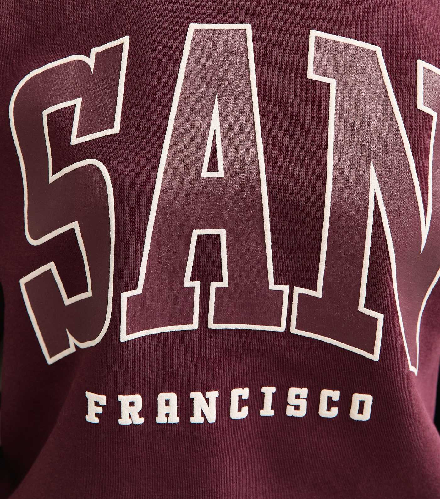 Dark Burgundy San Francisco Logo Sweatshirt | New Look | New Look (UK)