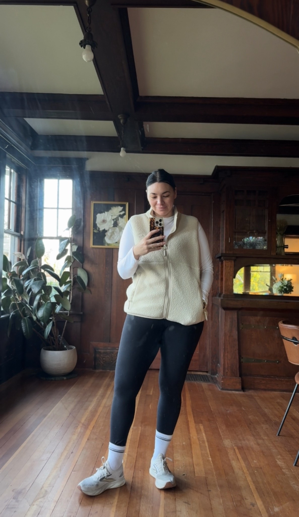 Off for a fall walk! My leggings are a forever fav and 10% off with code SARAH10 they are seamless, buttery and have curved seams the work WITH your body.

Wearing top XL
Vest XL
Pant XL



#LTKMidsize #LTKActive