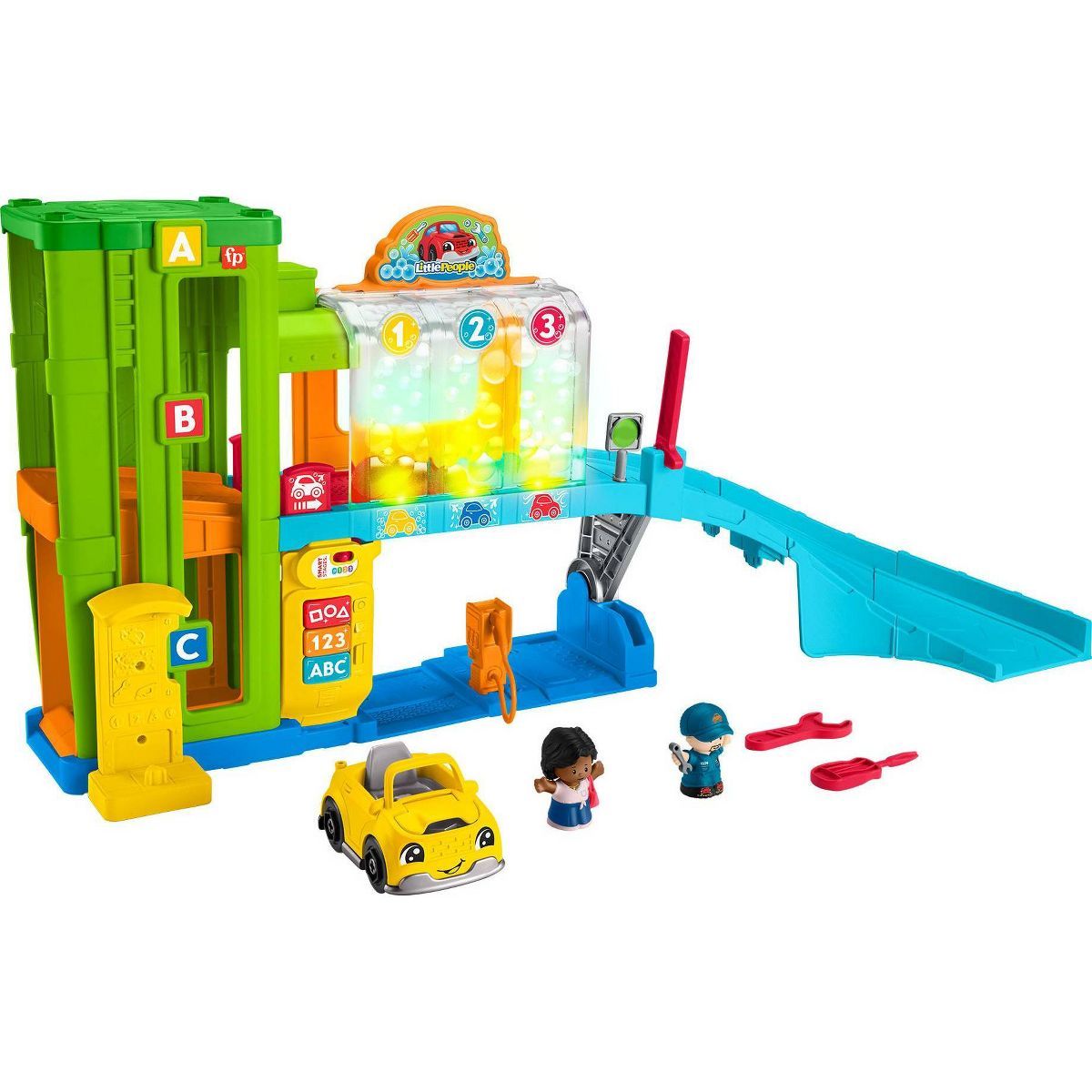 Fisher-Price Little People Toddler Light-Up Learning Garage Playset | Target