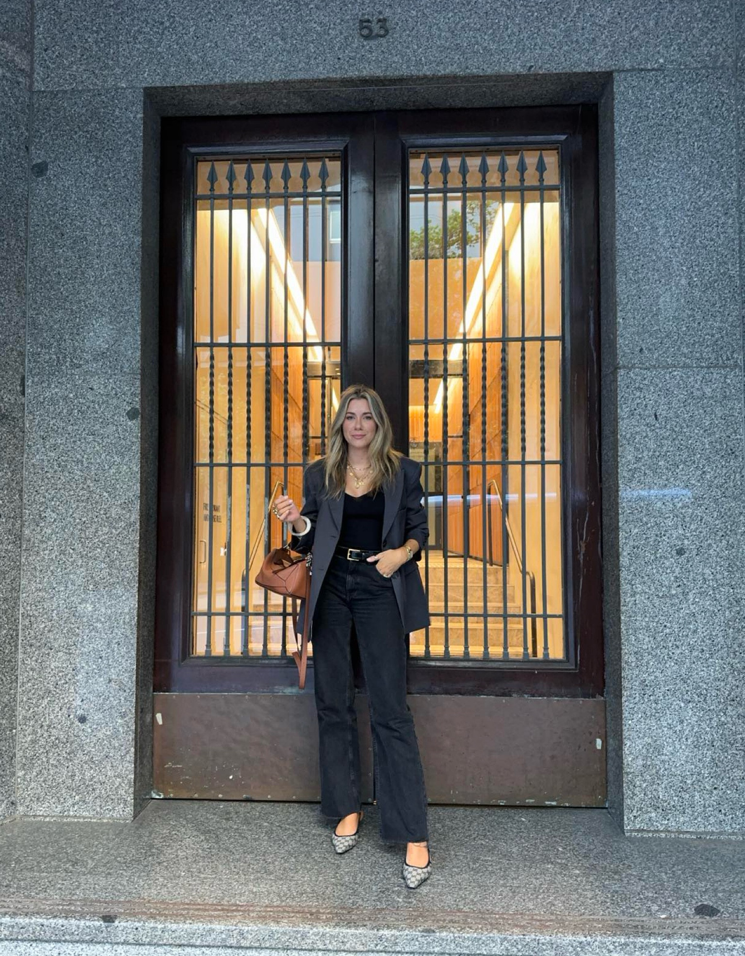 Chic style

Black knit top size M
Oversized blazer size 10
Black denim jeans size 38
Gucci heels size 40

#LTKtravel #LTKstyletip #LTKaustralia