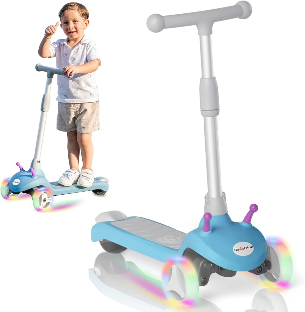 Electric Scooter for Kids Ages 3-8, 3-Wheel Electric Scooter, Kids Electric Scooter with LED Ligh... | Amazon (US)