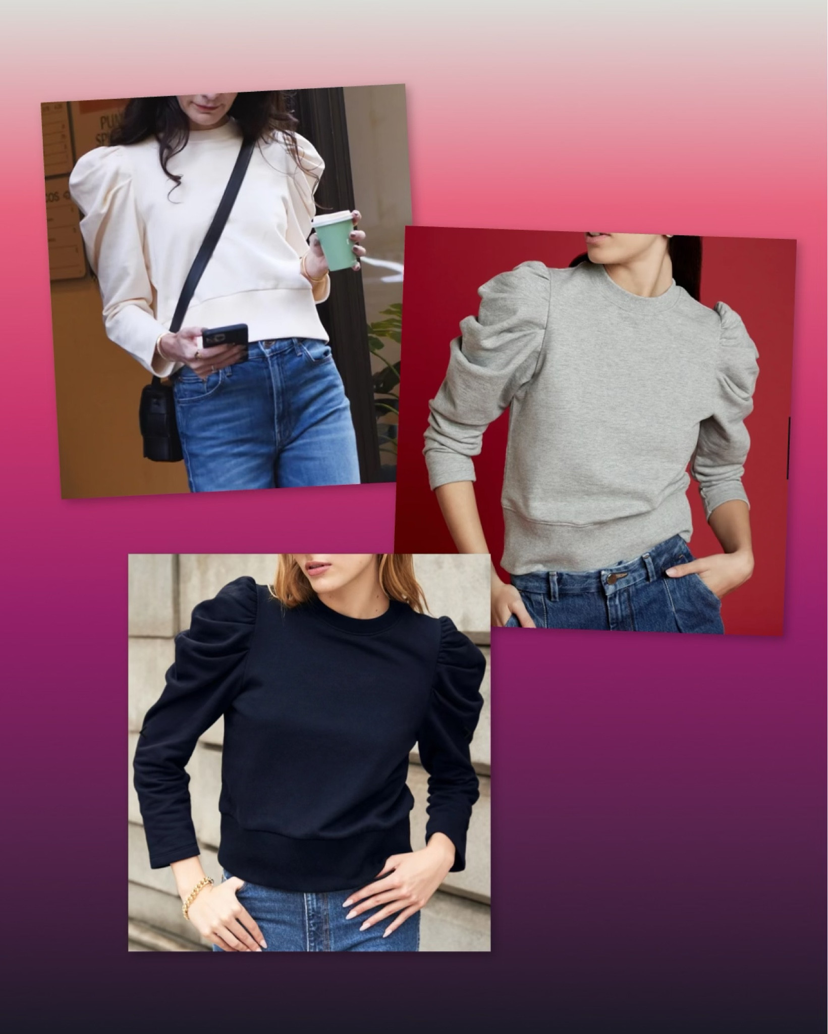 Puff sleeve sweatshirtt

#LTKStyleTip #LTKOver40 #LTKSeasonal