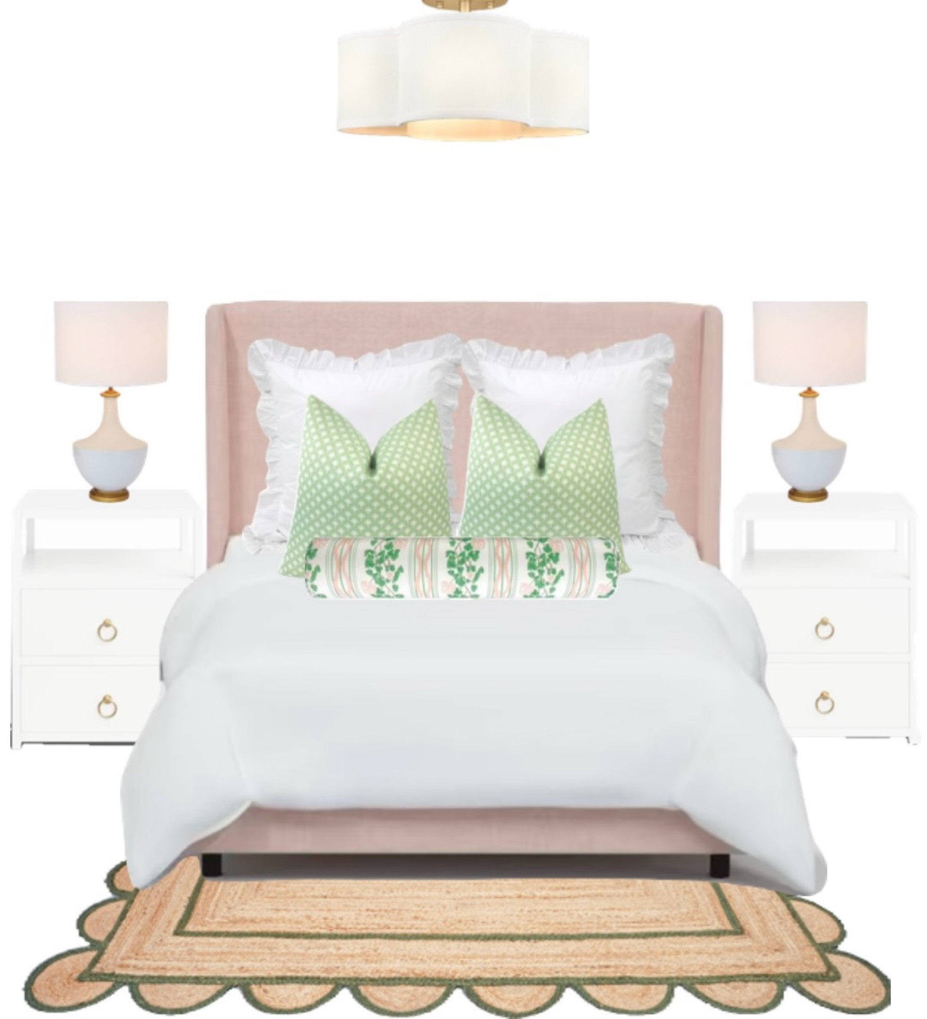 pink and white bedroom Grandmillenial chinoiserie chic coastal preppy home decor 

#LTKStyleTip #LTKHome #LTKFindsUnder100