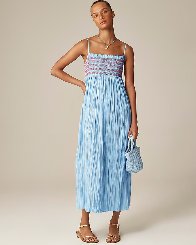Catania crinkled dress | J. Crew US