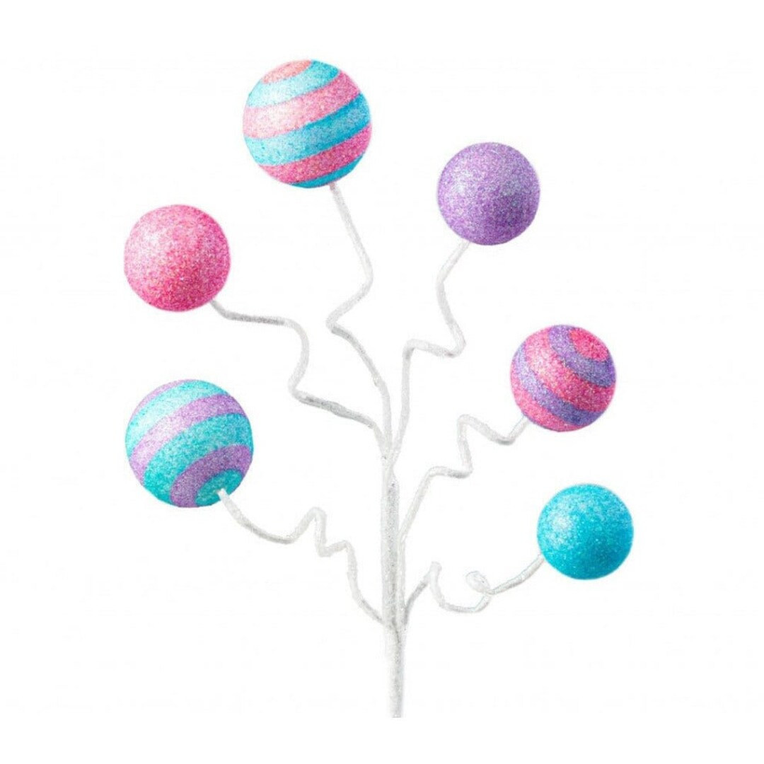 17in Glitter Ball Pick: Pink/blue/lavender - Etsy | Etsy (US)